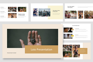 Loio : Nonprofit Event Google Slides, a Presentation Template by Punkl Camp