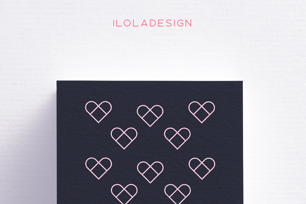 Blue Hearts Business Card, a Business Card Template by iloladesign (Photo 2 of 2)