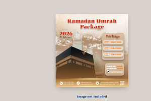 Ramadan Hajj Social Media poster