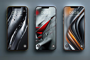 3D Abstract Phone Wallpapers Pack, a Background Graphic by BazziBa♥ (Thumbnail 6 of 8)