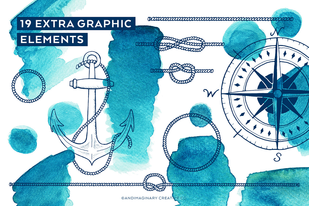 SET SAIL Instagram Story Templates, a Social Media Template by Andimaginary Creative Co. (Photo 3 of 9)