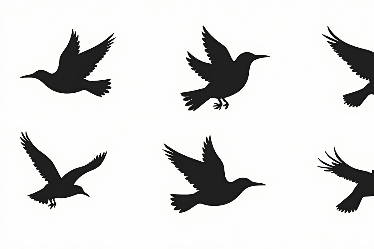 Flying Bird Silhouette Bundle, an Illustration by jahid234 (Photo 7 of 10)