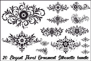 Elegant Floral Ornament Bundle, an Illustration by jahid234 (Thumbnail 1 of 21)