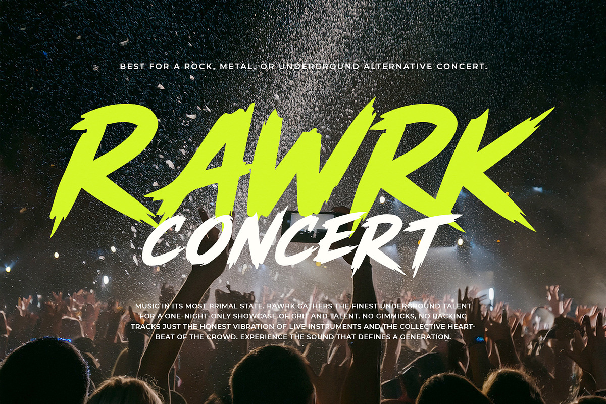 Temur Amorak Urban Bold Brush Font, a Handwritten Font by Maulana Creative (Photo 3 of 7)