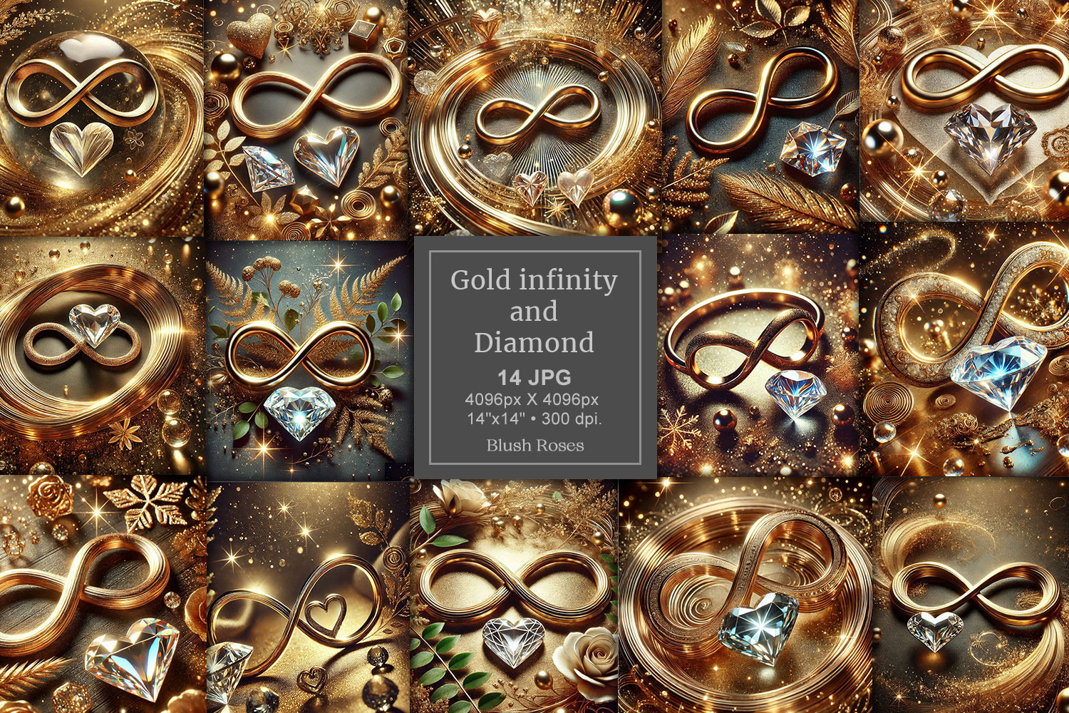 3D gold infinity symbol background, a Background Graphic by Blush Roses ...