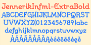 JennerikInfml, a Handwritten Font by Ingrimayne Type (Thumbnail 7 of 8)