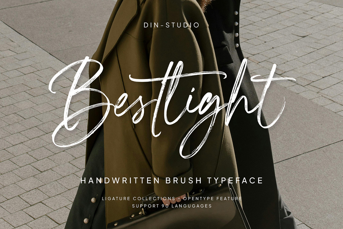 Bestlight, a Handwritten Font by din-studio.com (Photo 1 of 11)