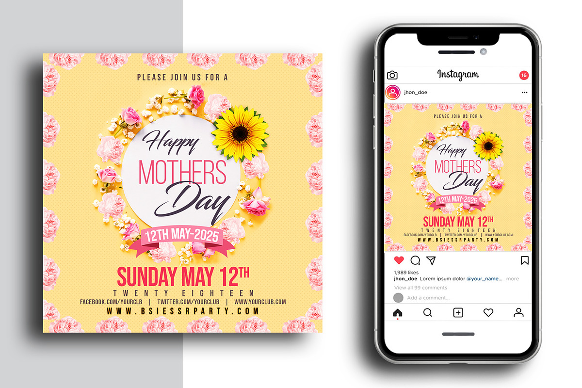 Mothers Day Flyer, a Flyer Template by AfzaalGraphics (Photo 2 of 2)