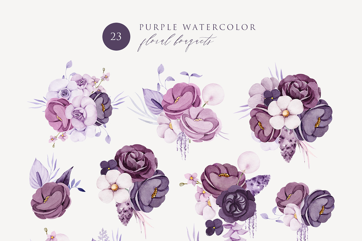 Very Peri Blooming Spring Set, an Illustration by nathalieclaire (Photo 3 of 17)