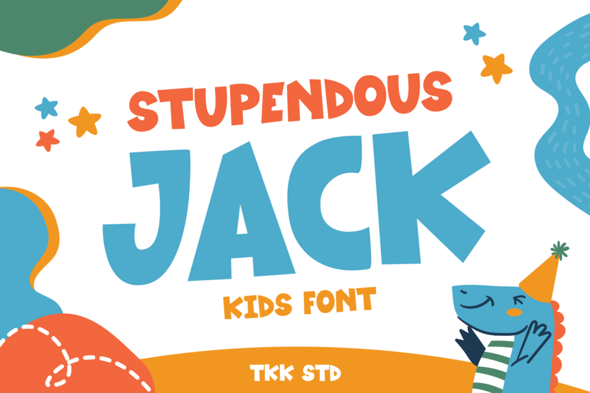 Stupendous Jack - Kids Font, a Sans Serif Font by tokokoo (Photo 12 of 13)