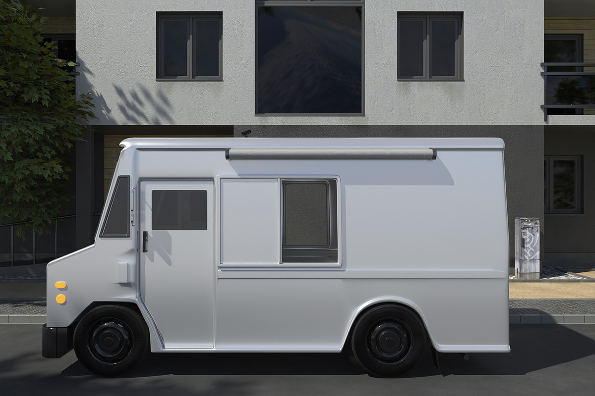 Food Truck Mockup, an Advertising Mockup by Unerispace (Photo 4 of 5)