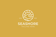 Wave Ocean Seashore Beach Logo Badge, a Branding & Logo Template by Signatoro (Thumbnail 3 of 3)