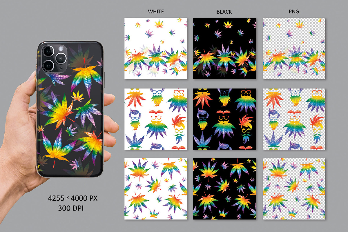 CANNABIS / MARIJUANA BUNDLE, a Decorative Illustration by Elena_Sedova (Photo 20 of 30)
