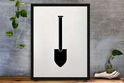 Shovel Silhouette SVG, an Object Illustration by newminddesign (Thumbnail 3 of 3)