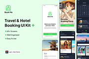 Travel & Hotel Booking App Figma UI, an UI Kit Template by Hammad Arif (Thumbnail 1 of 7)