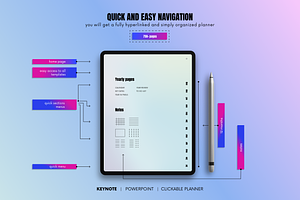 Holo Editable Digital Planner 2023