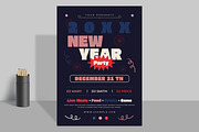 New Year Celebration Event Flyer, a Flyer Template by ContestDesign (Thumbnail 1 of 2)