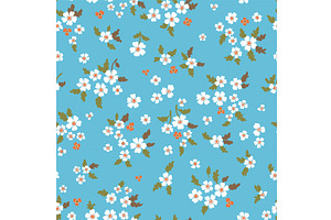 Vector floral seamless pattern