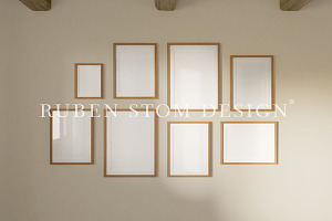 Eight Frame Mockup Scene