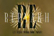 Repyakh Variable, a Serif Font by LevType (Thumbnail 1 of 14)
