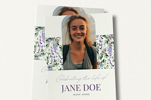 Funeral Program Template Set I Canva