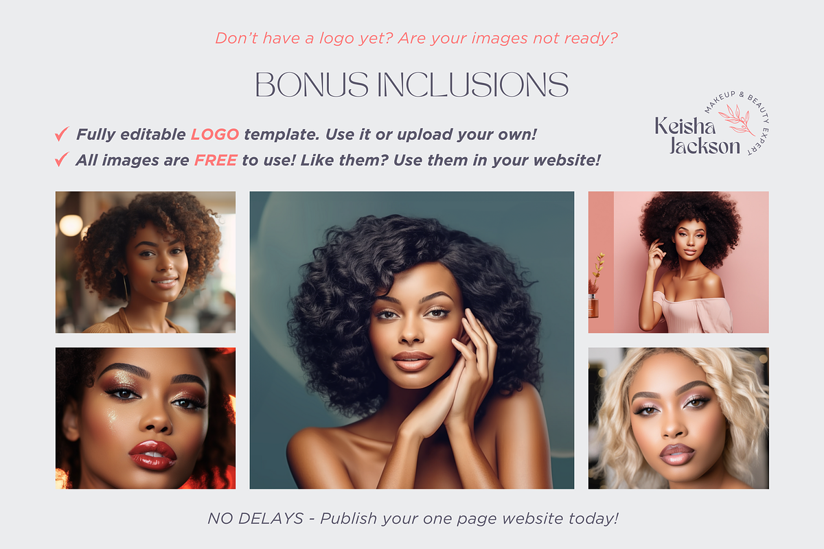 Canva Website Template Beauty, a Landing Page Template by vectorocean (Photo 9 of 11)