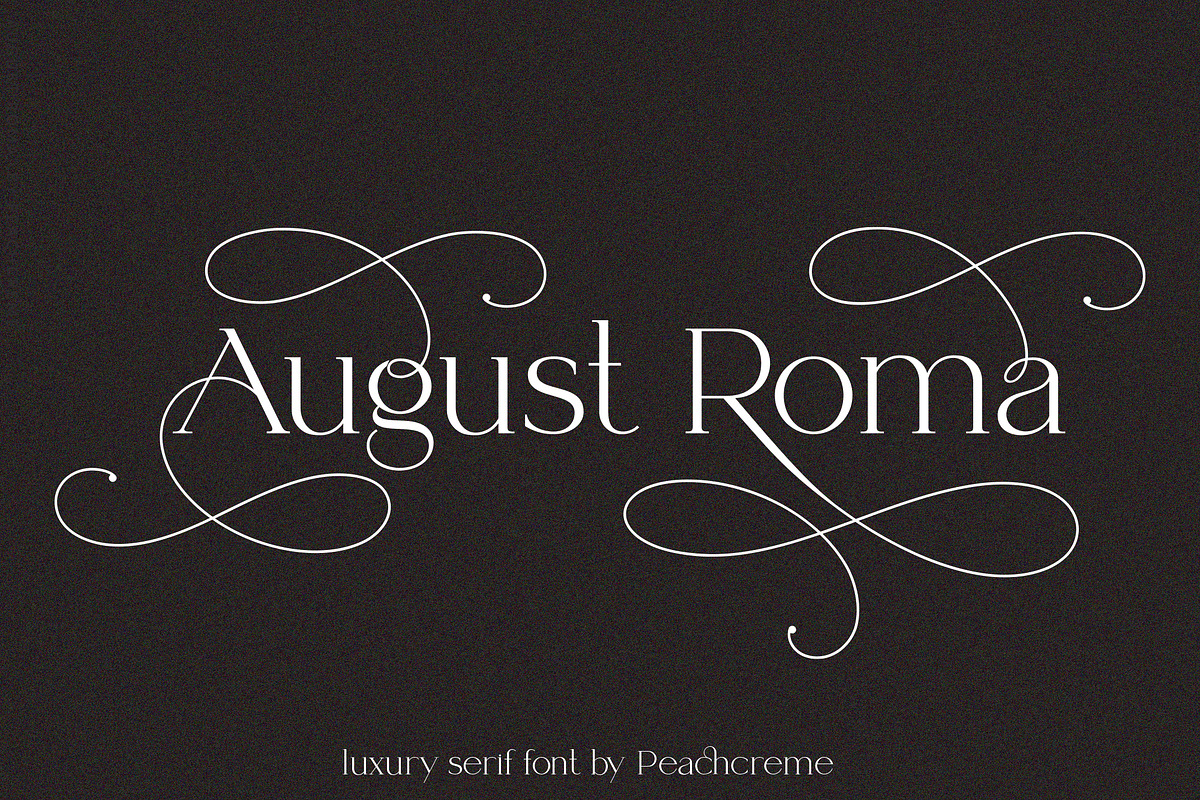 August Roma // luxury serif font, a Serif Font by PeachCreme (Photo 1 of 25)
