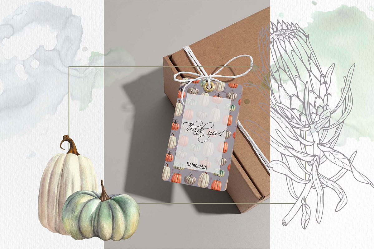 Thanksgiving Watercolor Clipart, an Illustration by BalanceUA (Photo 13 of 13)