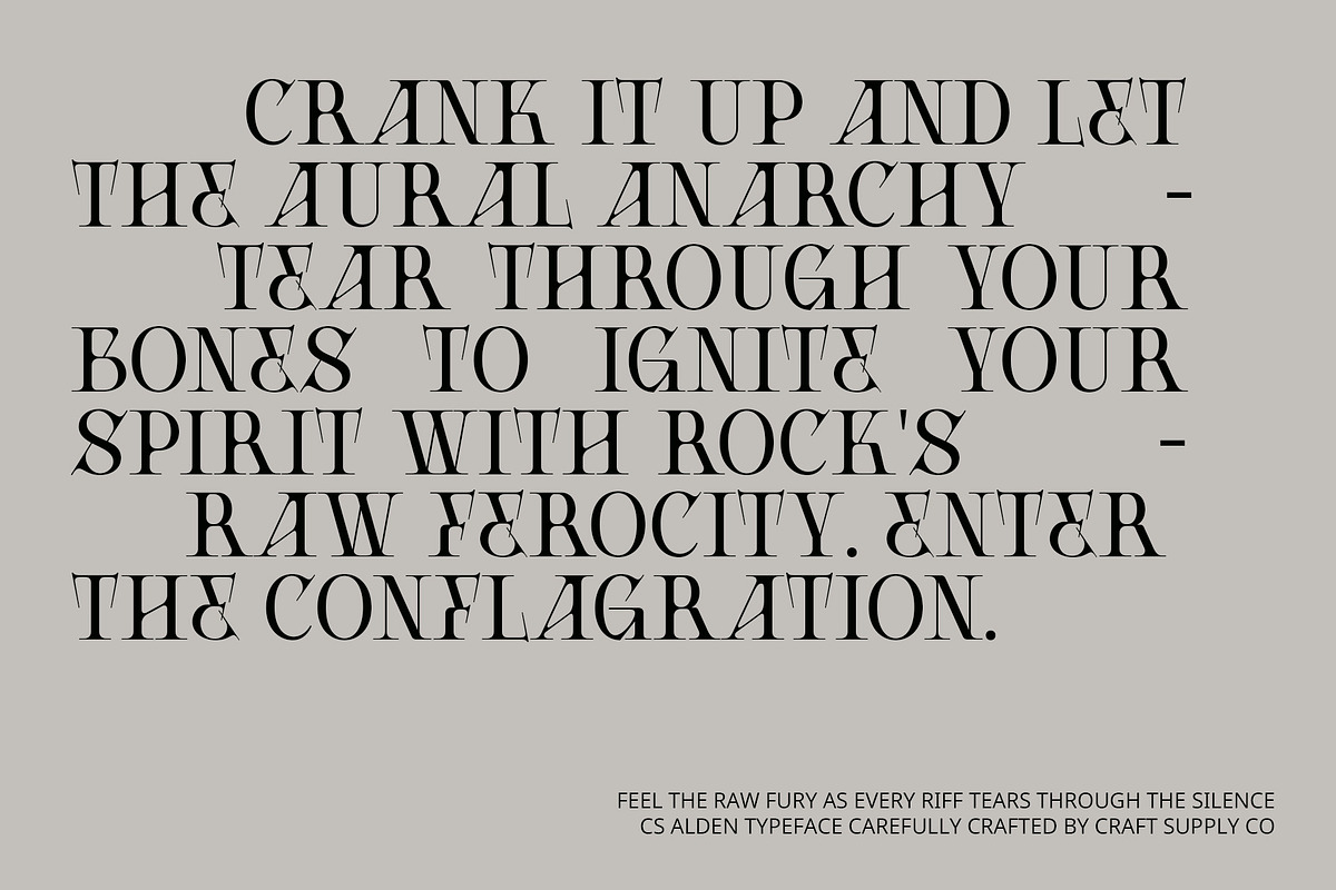 CS Alden – Display Serif Font, a Serif Font by Craft Supply Co. (Photo 2 of 8)