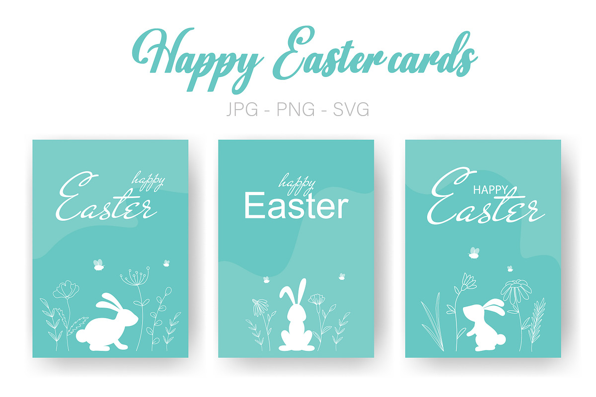 Happy Easter flyers set, a Card Template by Tati_Kli (Photo 1 of 4)