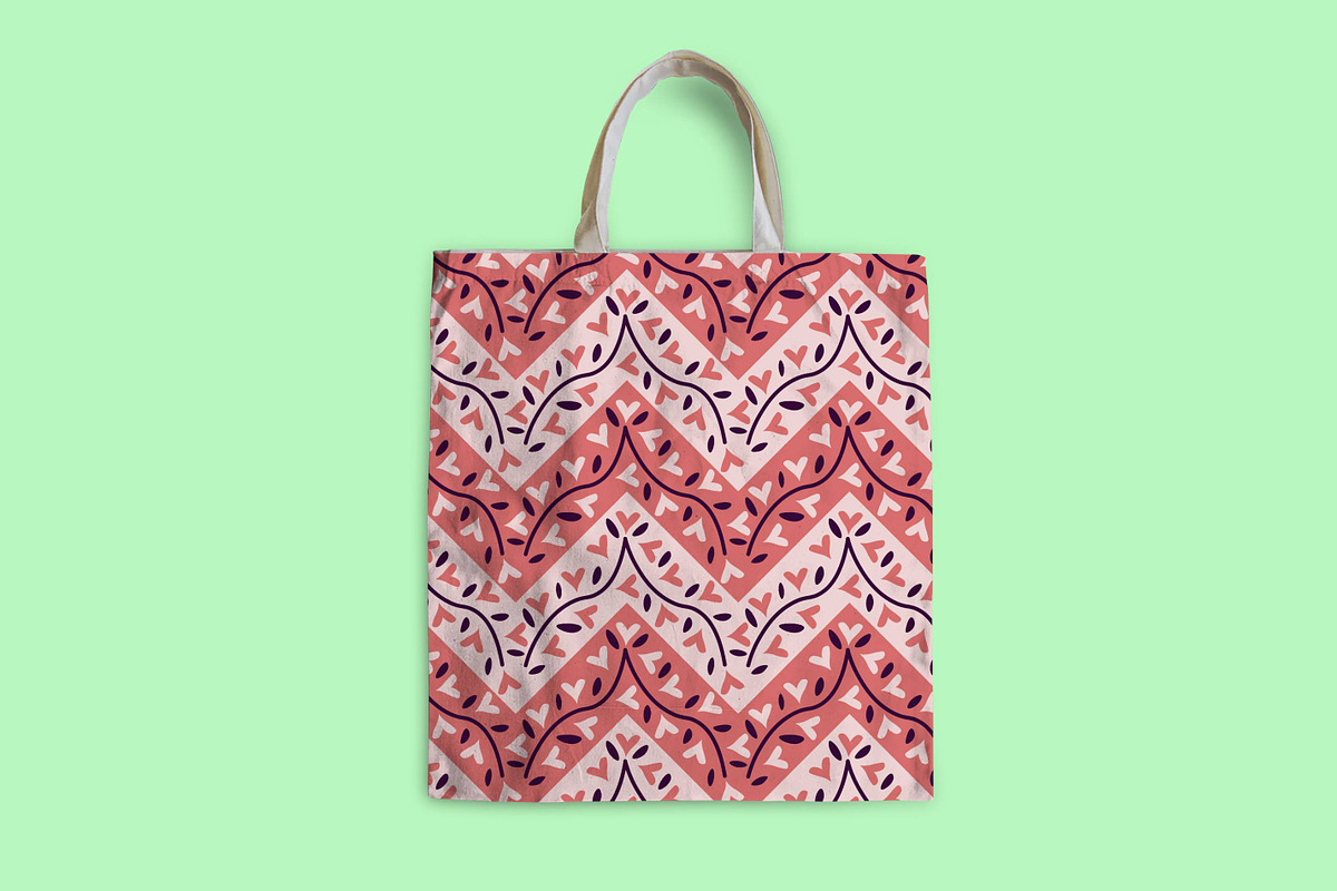 Chevron and hearts pattern, a Pattern Graphic by elyomys (Photo 3 of 3)