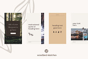 Nature Woodland Eco Social Templates, a Social Media Template by CreativeWilderness (Thumbnail 8 of 12)