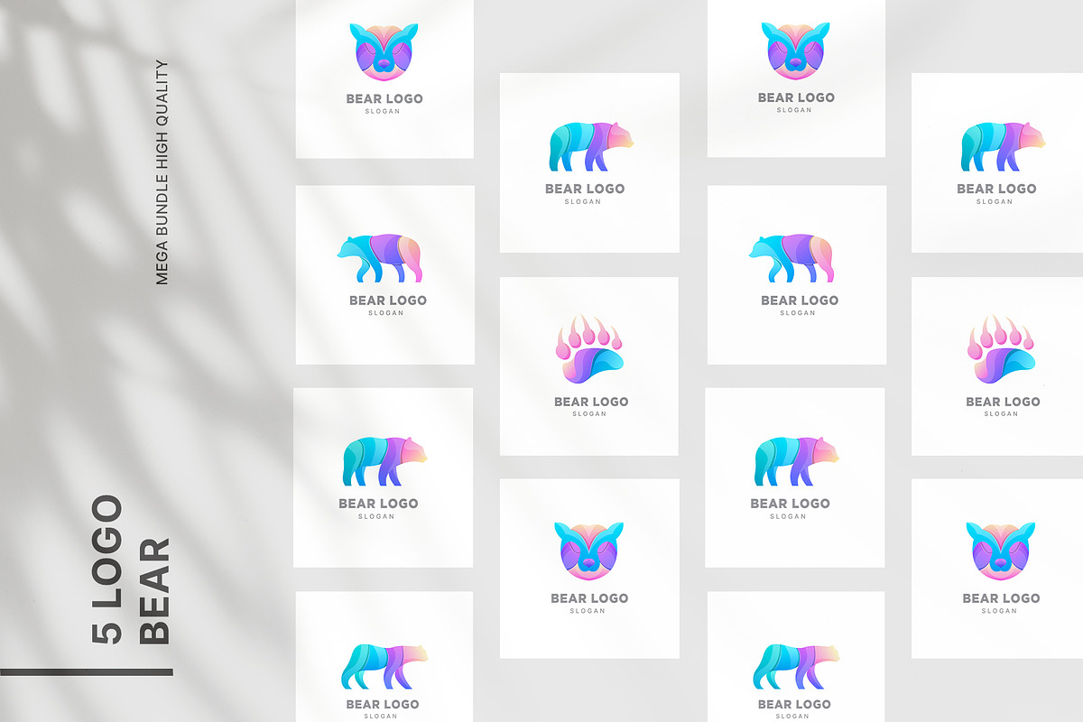 Vector logo bear colorful, a Branding & Logo Template by Syaeful Anas (Photo 1 of 6)