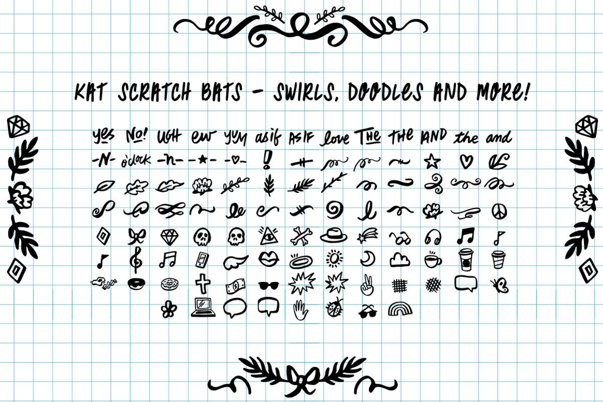 Kat Scratch Font preview 5