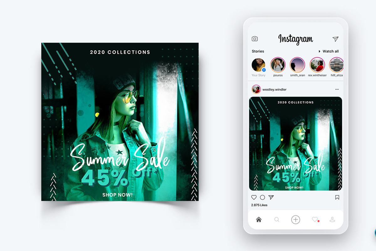 Fashion Sale Social Media Post, a Social Media Template by 3djagan