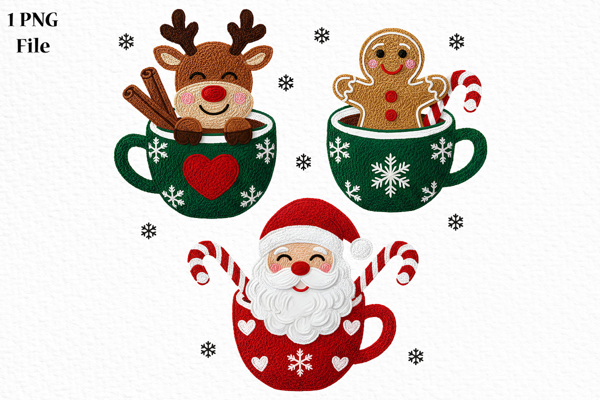 Christmas Mugs Png, an Illustration by Canvas Craft (Photo 1 of 6)