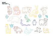 Animals Kids Clipart, an Animal Illustration by AnkaDrozd (Thumbnail 4 of 6)