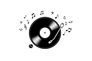 Vintage Vinyl Record & Turntable Bun, an Illustration by Creativeshirt (Thumbnail 29 of 31)