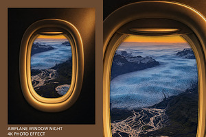 Airplane Window Photo Effect, a Social Media Template by DesignerCandies