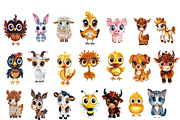 Animal Quilled Paper Clipart Bundle, an Animal Illustration by PrintablesByFranklyn (Thumbnail 6 of 10)