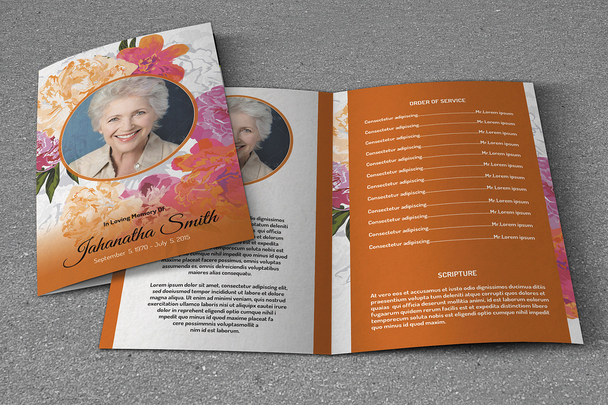 Funeral Program Template-V189, a Brochure Template by Template Shop (Photo 3 of 4)