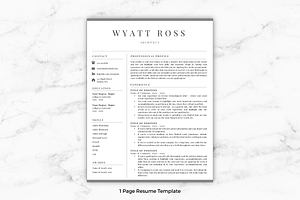 Resume Template - Wyatt