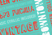 Queen Street Display Font, a Sans Serif Font by Vintage Type Company (Thumbnail 8 of 13)