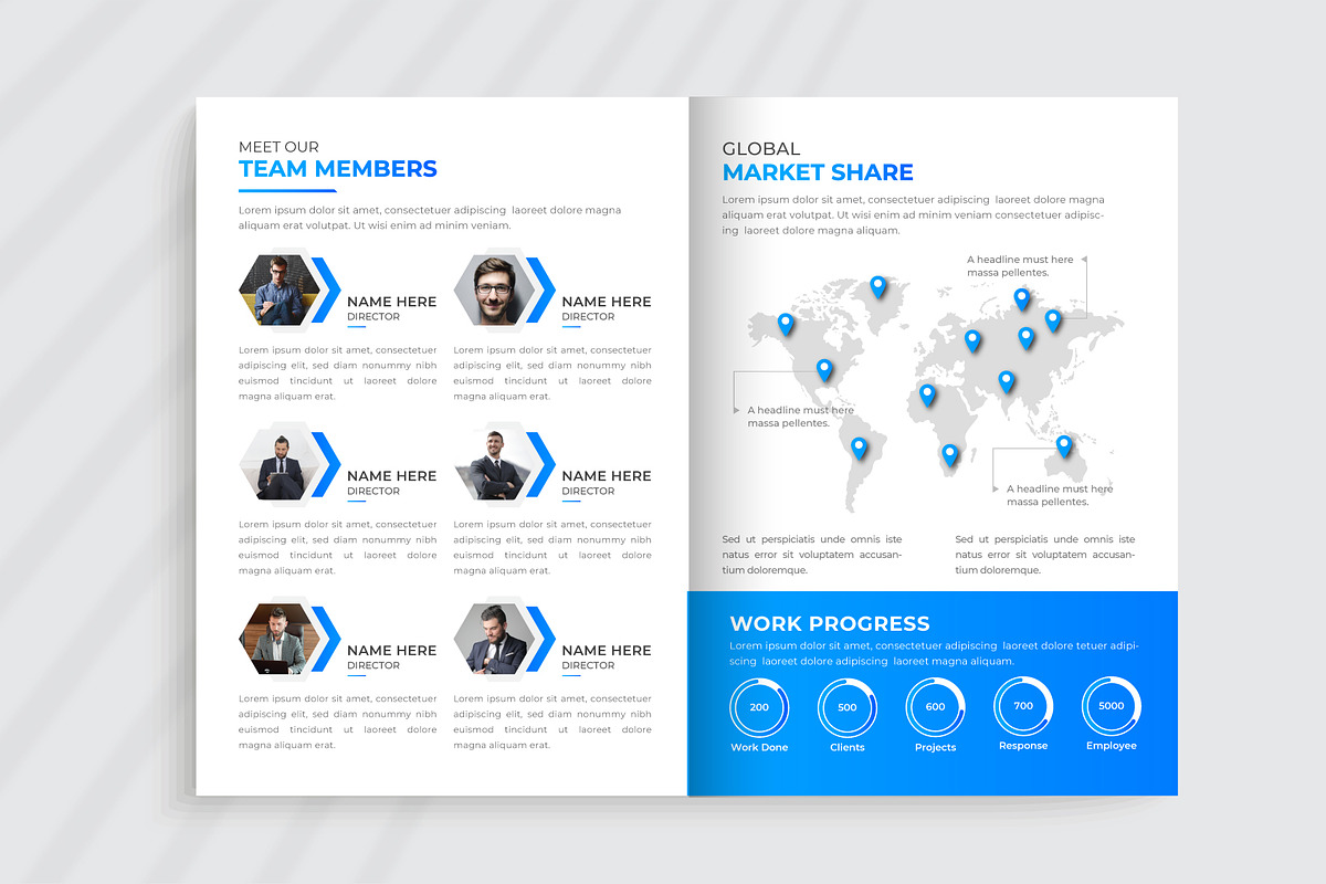 Company Profile Template Design, a Brochure Template by pixelcreatx (Photo 6 of 6)