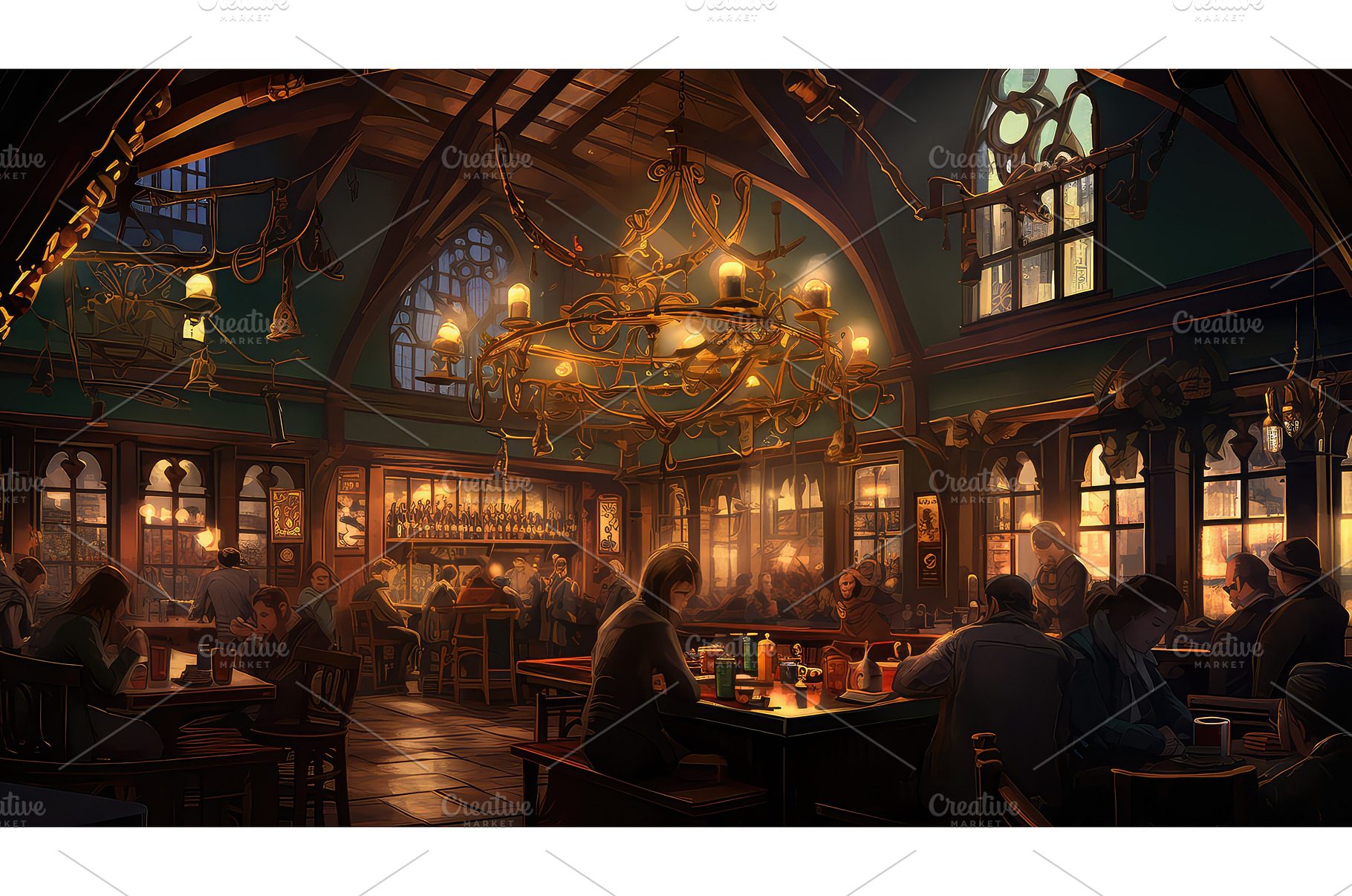 menu pub restaurant background ai, a Food & Drink Photo by pikepicture