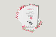 PANDA watercolor clipart, an Animal Illustration by OlliArtDesign (Thumbnail 4 of 6)