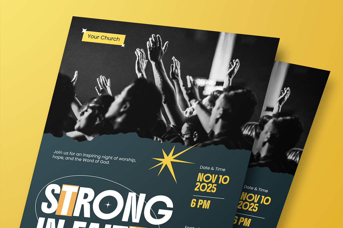 Inspirational Gospel Flyer Set, a Flyer Template by Annora Studio (Photo 3 of 6)