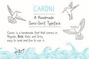 Caroni - A Handmade Typeface, a Sans Serif Font by Franzi draws (Thumbnail 1 of 3)
