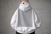 White Oversized Hoodie Mockup, a Hoody Mockup by Designer Dude (Thumbnail 2 of 2)