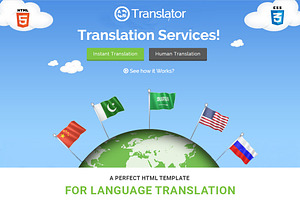 Translator HTML Website Template